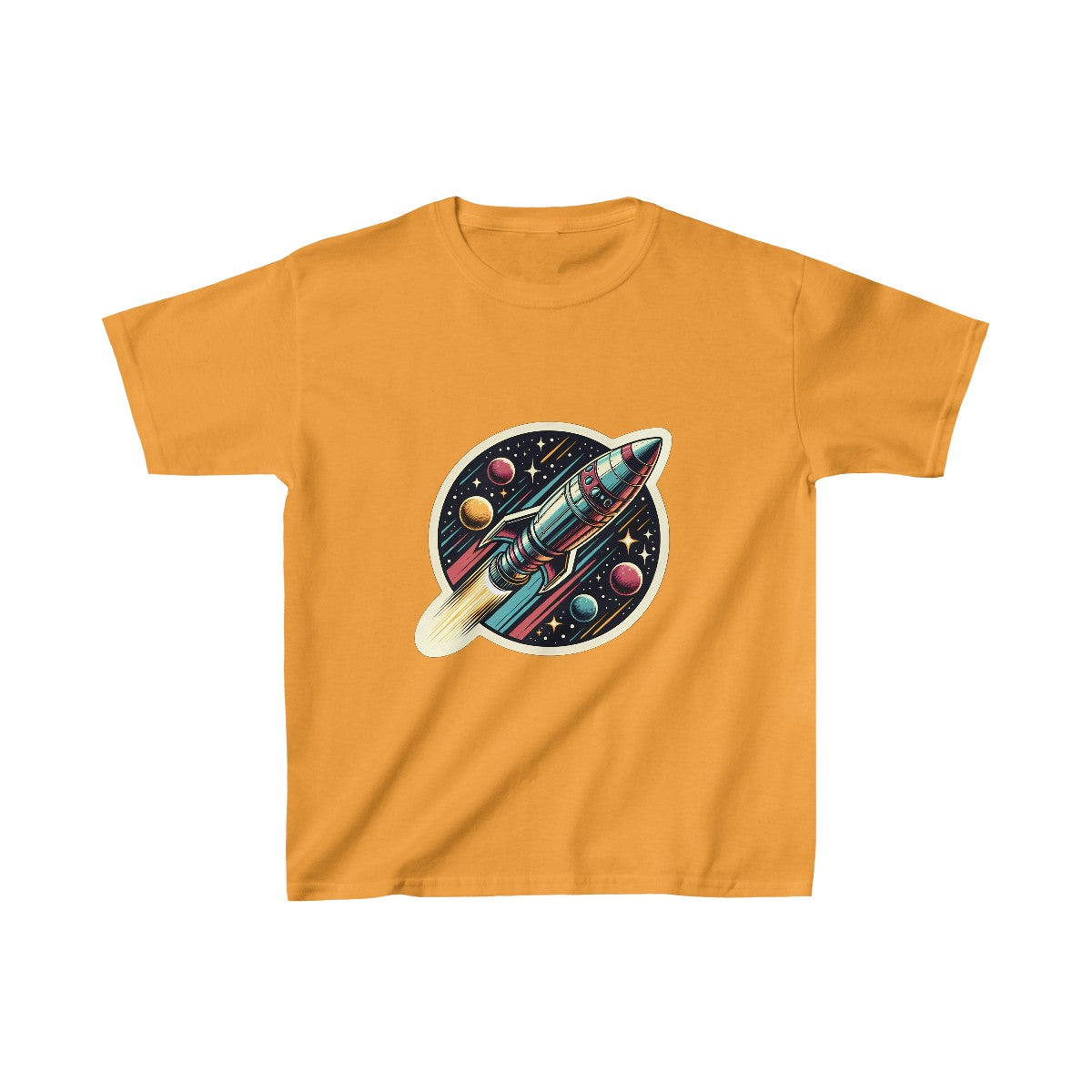 Kids VintageClassic Rocketship T-Shirt Image 5
