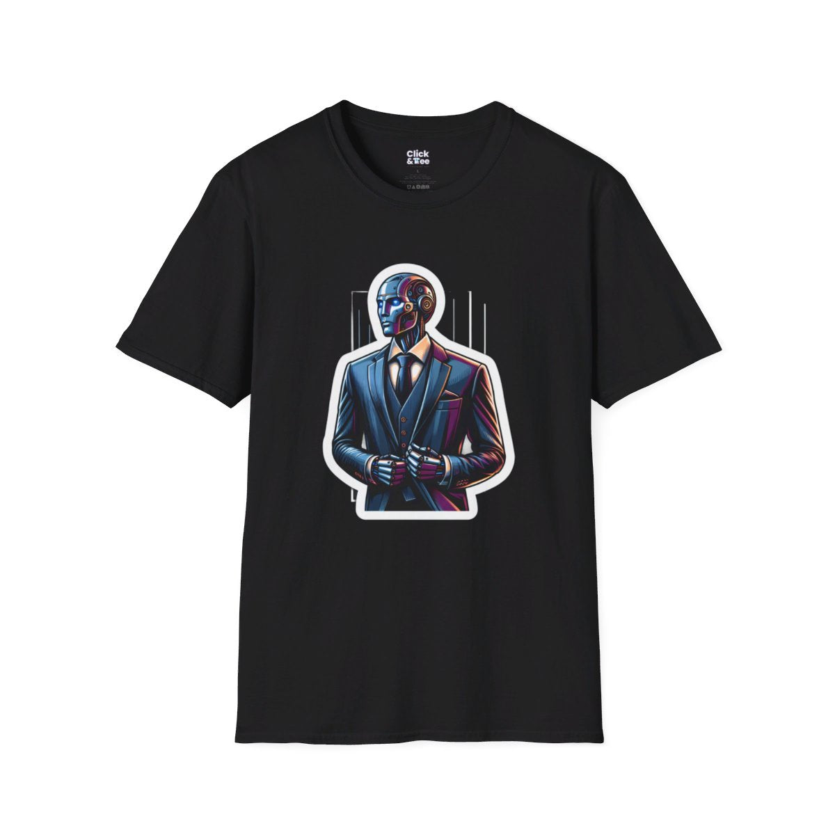 RealisticHumanoid Robot Gentleman Unique T-Shirt Image 3