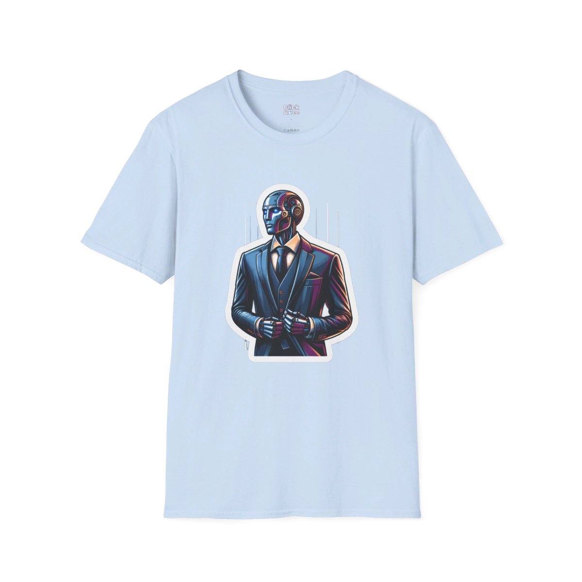 RealisticHumanoid Robot Gentleman Unique T-Shirt Image 14