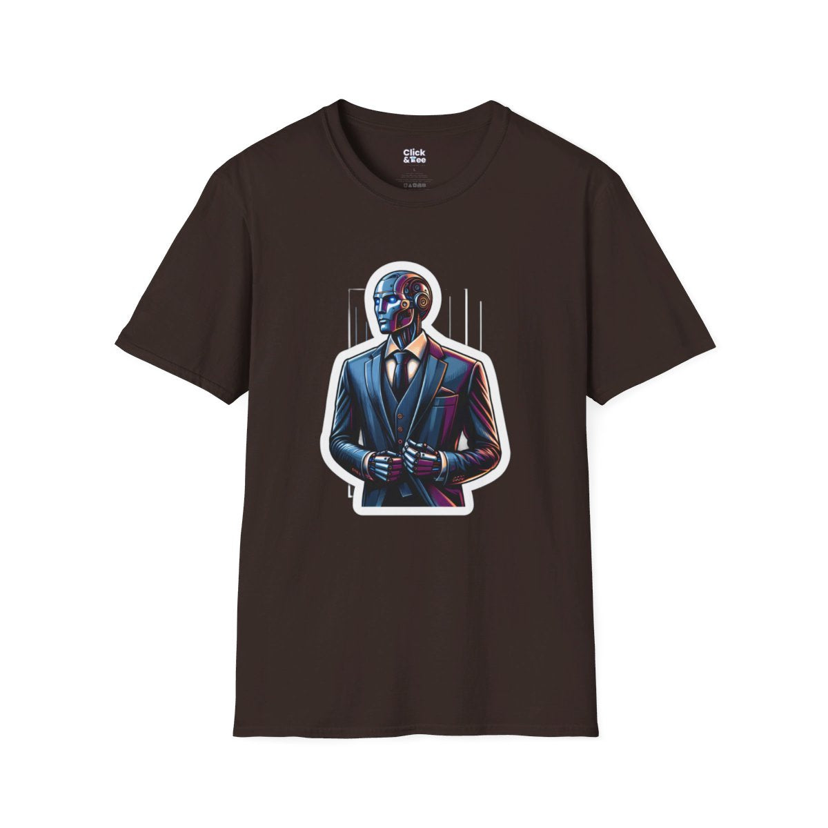 RealisticHumanoid Robot Gentleman Unique T-Shirt Image 10