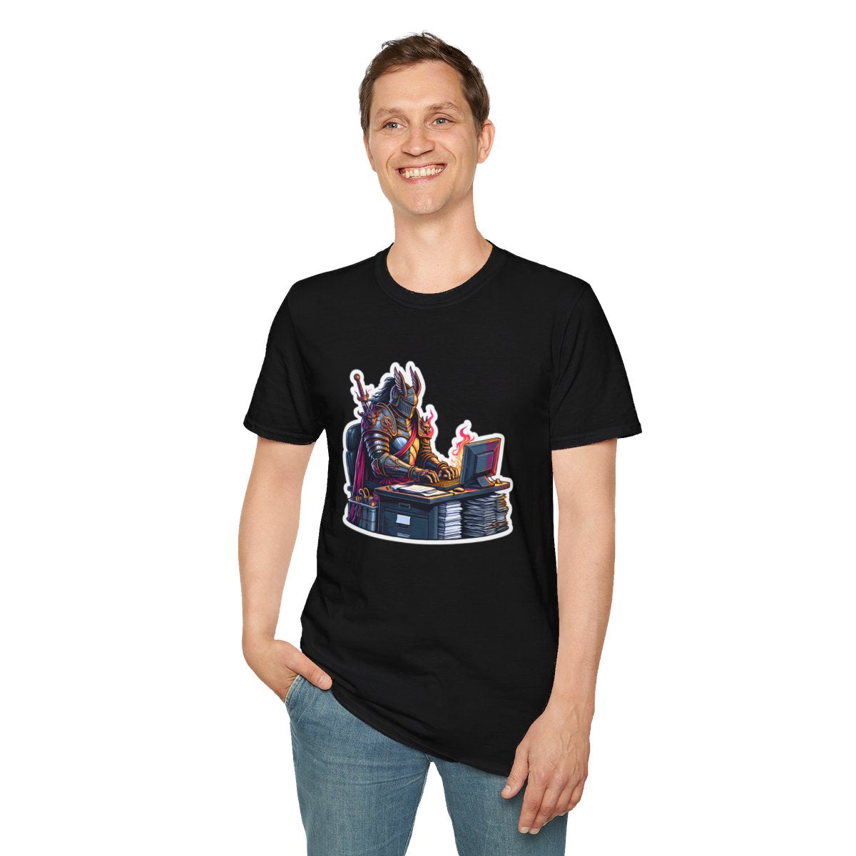 RealisticKnight Unique T-Shirt Image 4