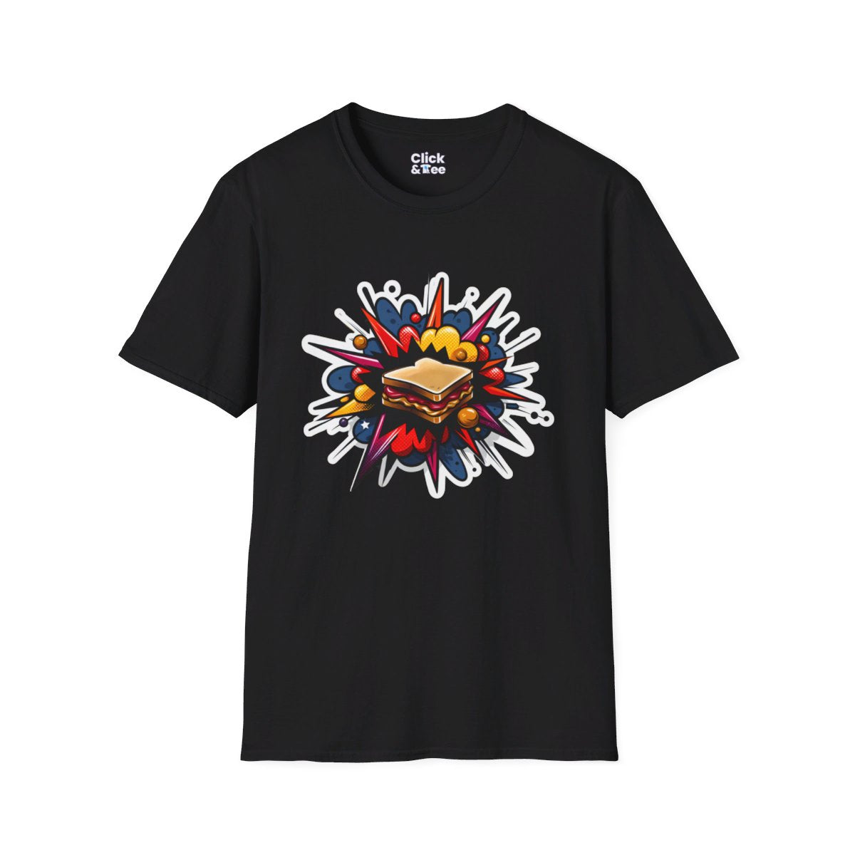 RealisticPeanut Butter and Jelly Sandwhich Unique T-Shirt Image 3