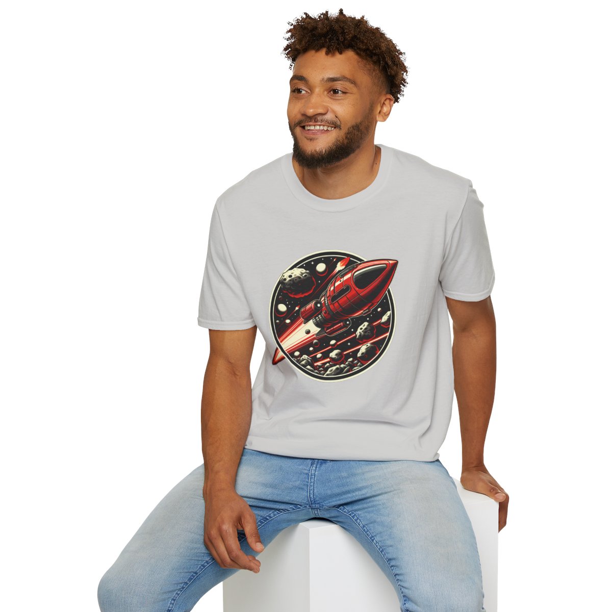 RealisticRocketship Unique T-Shirt Image 7