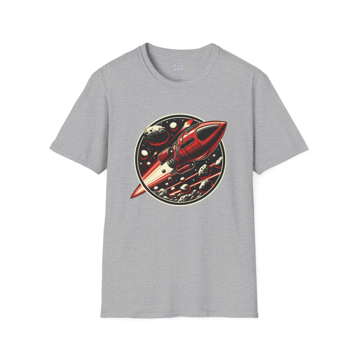 RealisticRocketship Unique T-Shirt Image 2