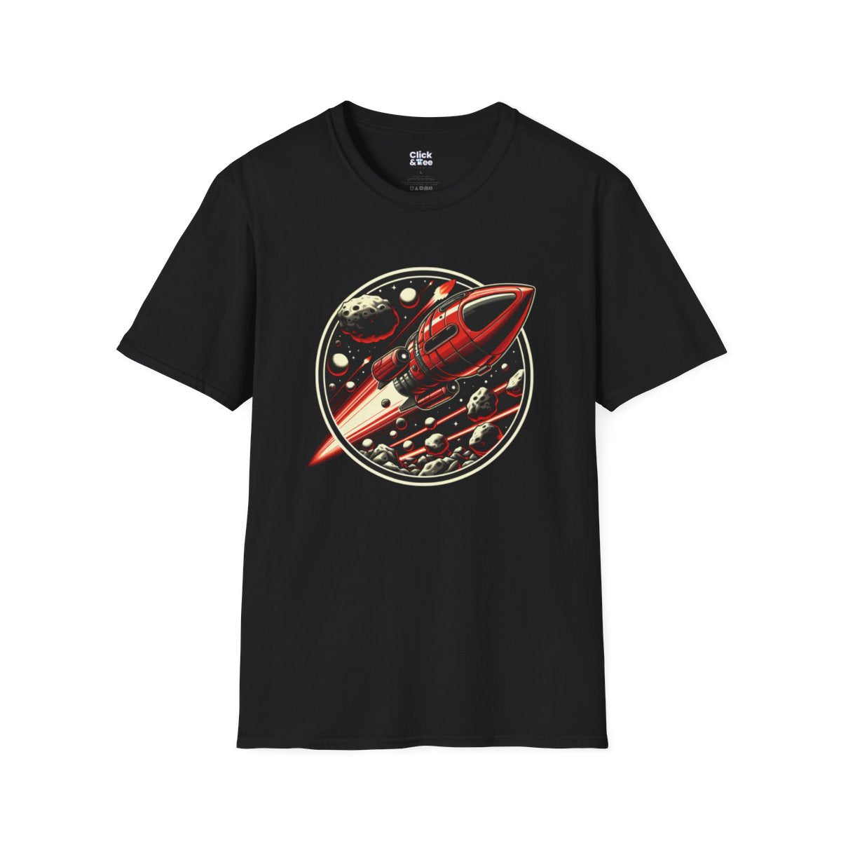 RealisticRocketship Unique T-Shirt Image 3