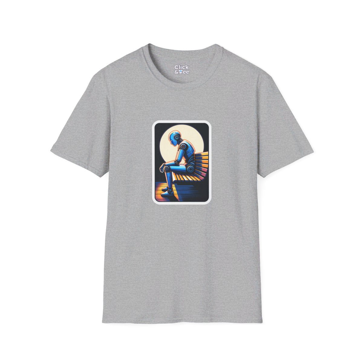 RealisticHumanoid AI Robot Unique T-Shirt Image 2