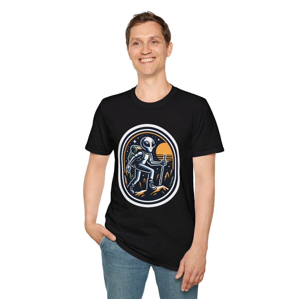 RetroAlien Unique T-Shirt Image 4