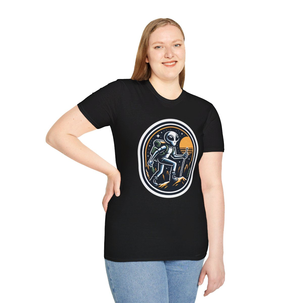 RetroAlien Unique T-Shirt Image 8