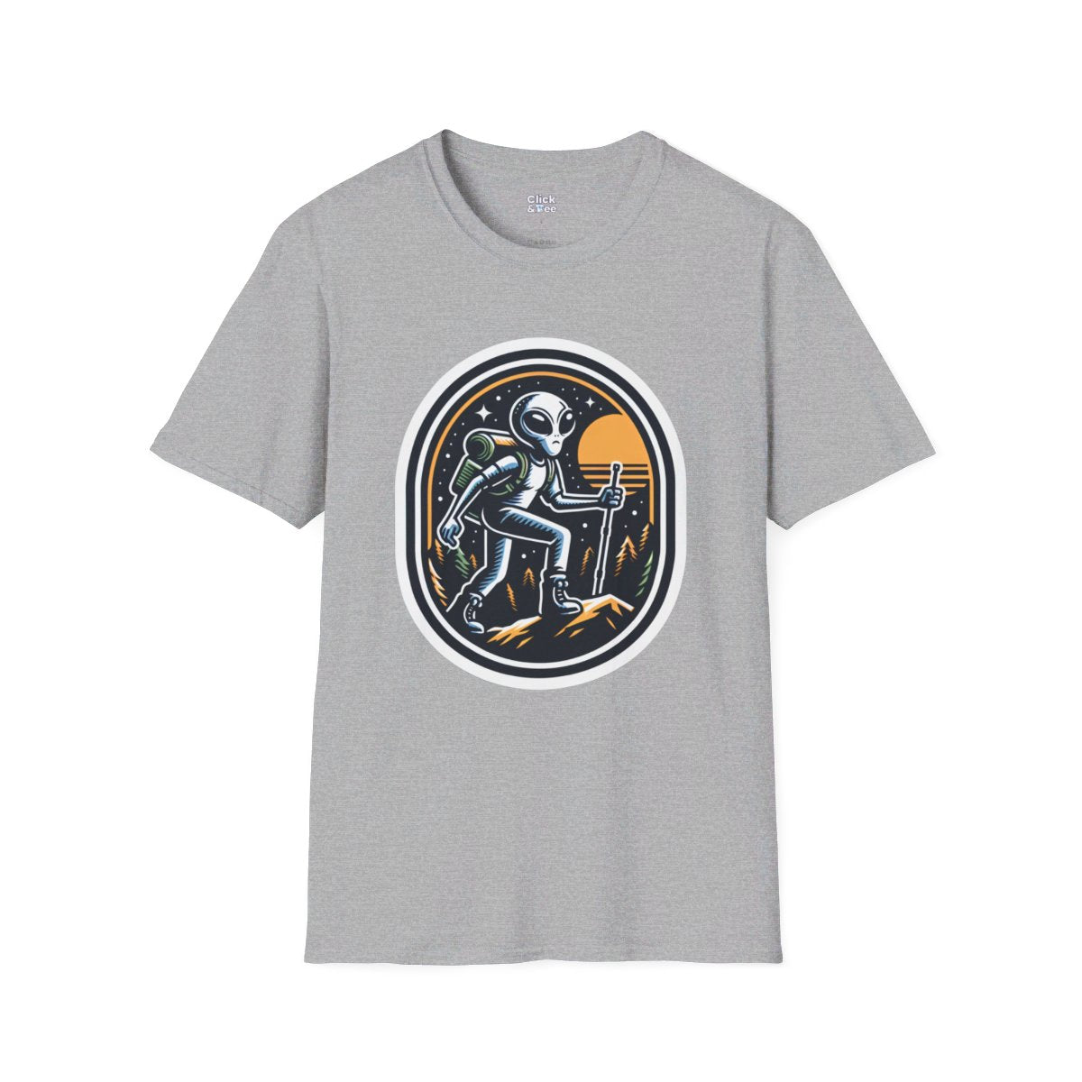 RetroAlien Unique T-Shirt Image 2