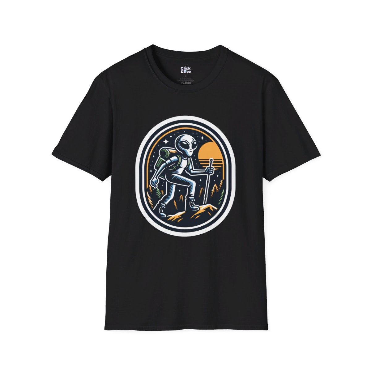 RetroAlien Unique T-Shirt Image 3