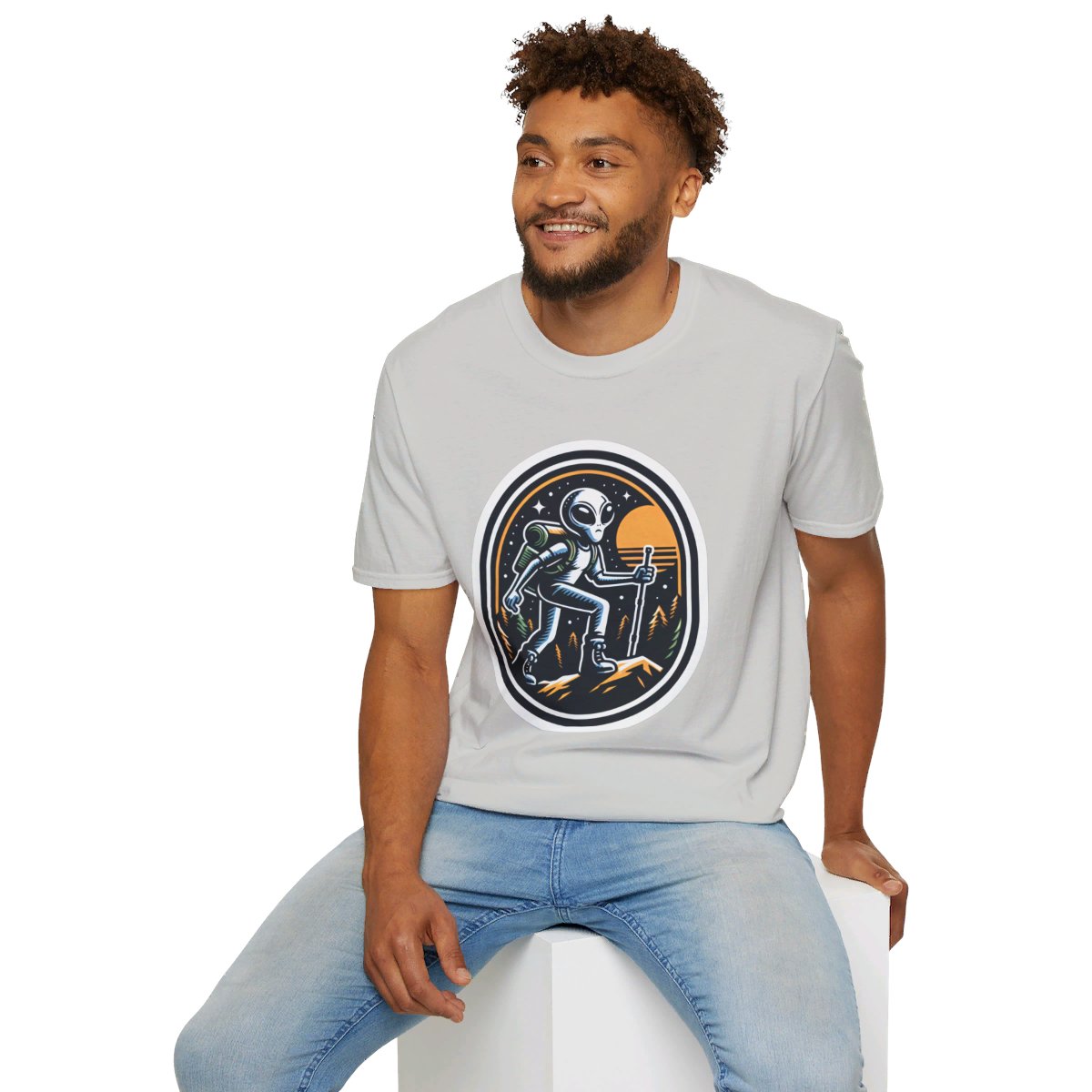 RetroAlien Unique T-Shirt Image 7