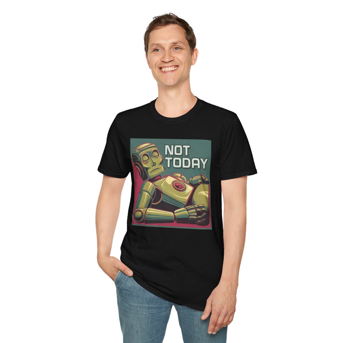 RetroRobot Unique T-Shirt Image 4