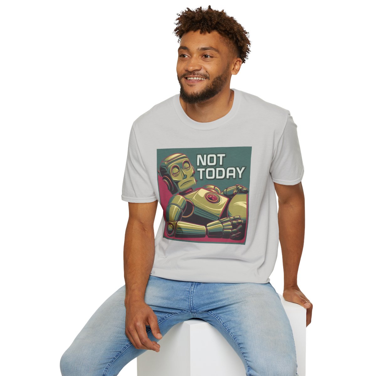 RetroRobot Unique T-Shirt Image 7