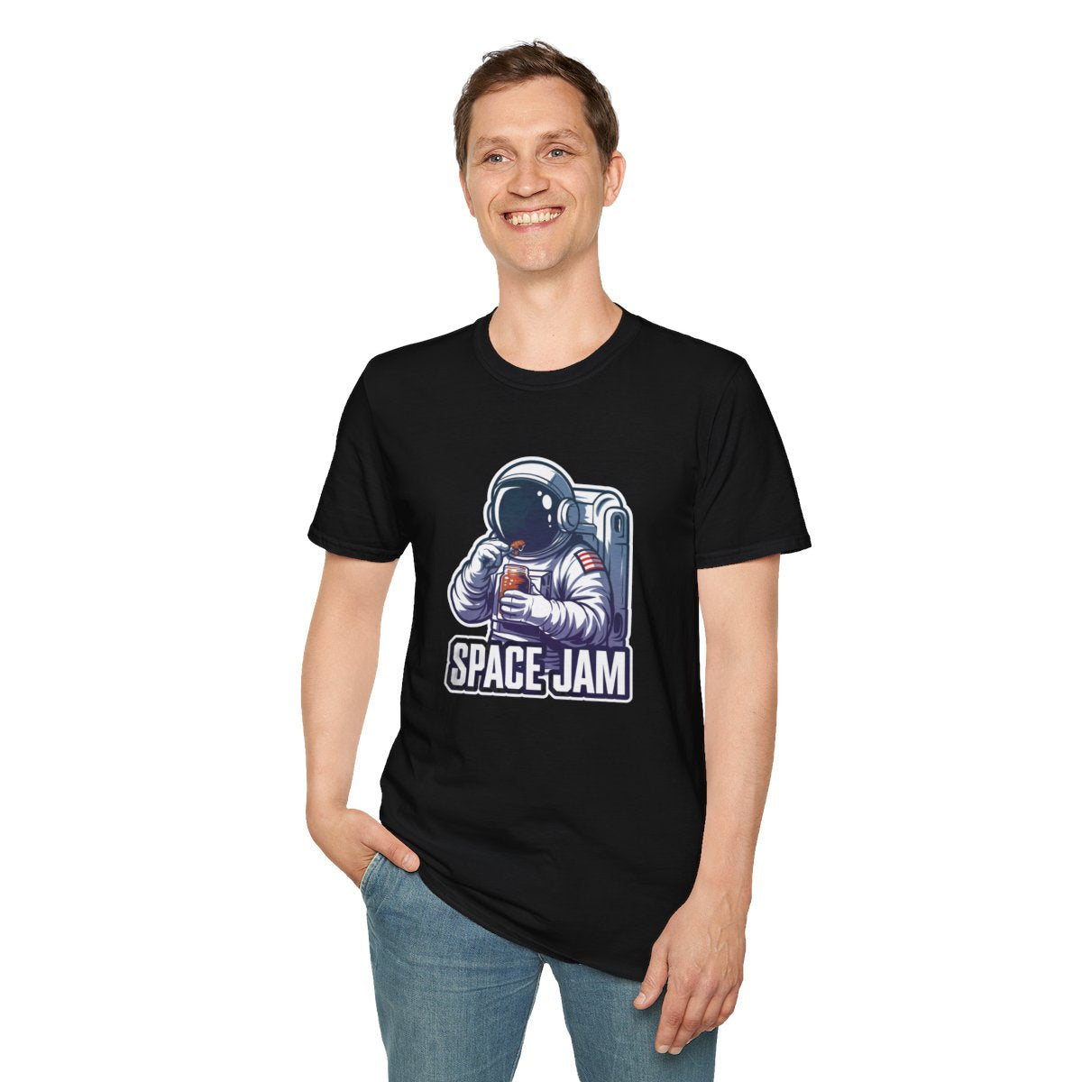 RetroAstronaut Unique T-Shirt Image 4