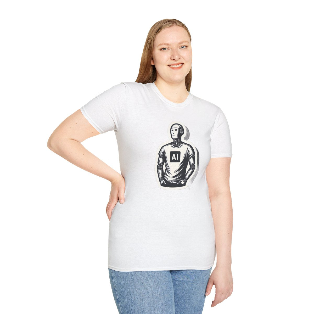 RetroHumanoid AI Robot Unique T-Shirt Image 2