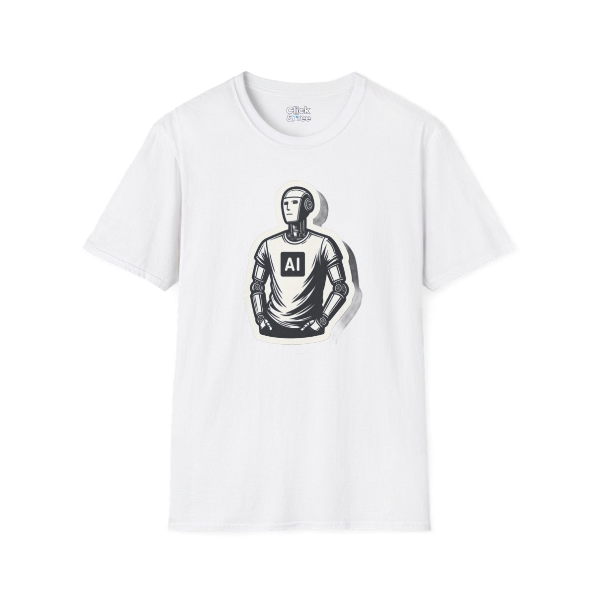 RetroHumanoid AI Robot Tee Image 6
