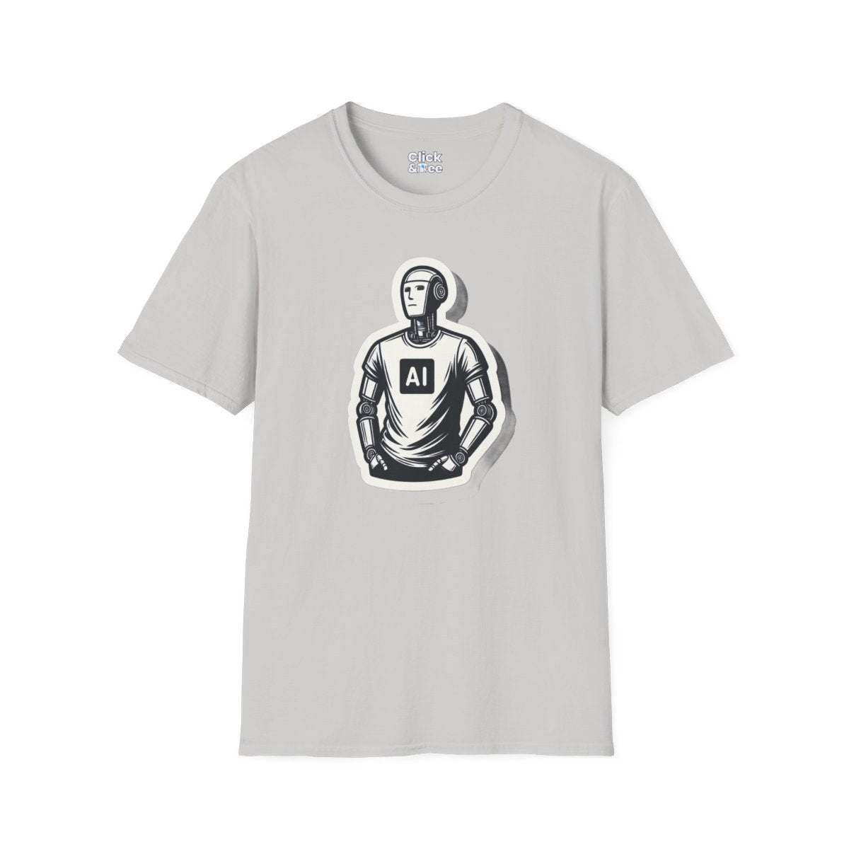 RetroHumanoid AI Robot Unique T-Shirt Image 5