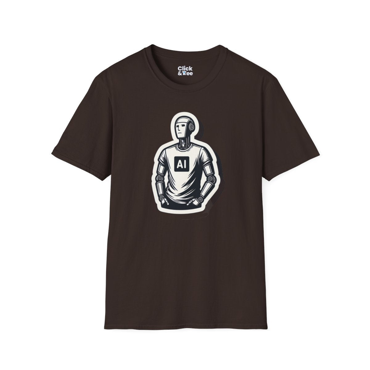 RetroHumanoid AI Robot Unique T-Shirt Image 10