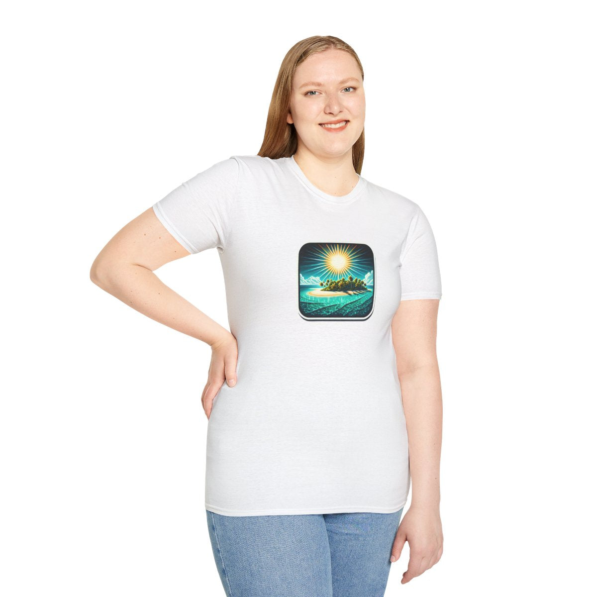 RetroParadise Island Unique T-Shirt Image 2