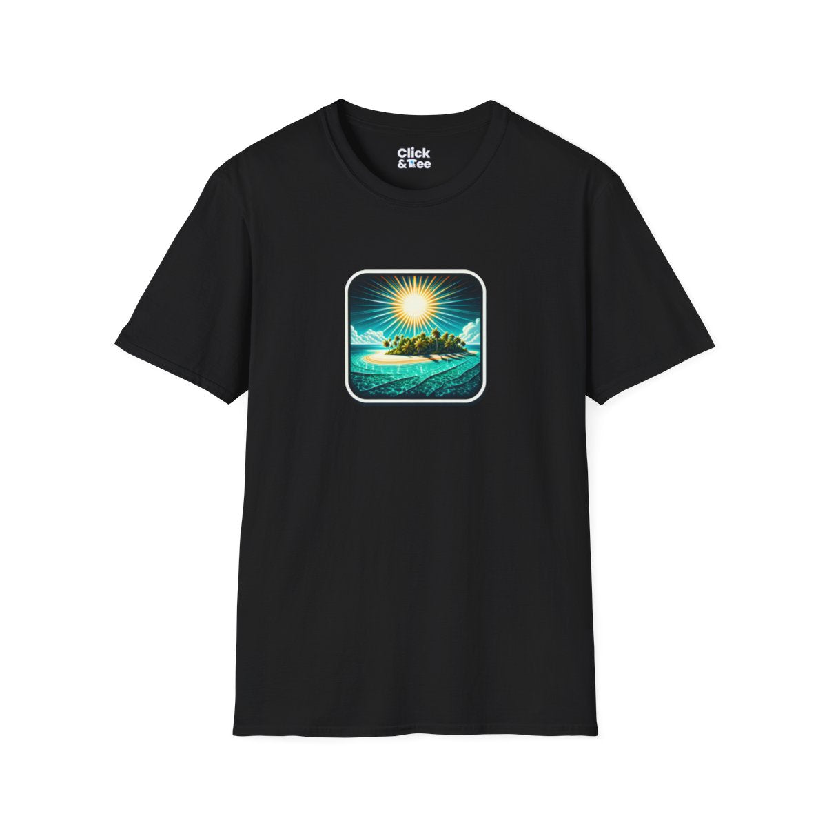 RetroParadise Island Unique T-Shirt Image 3