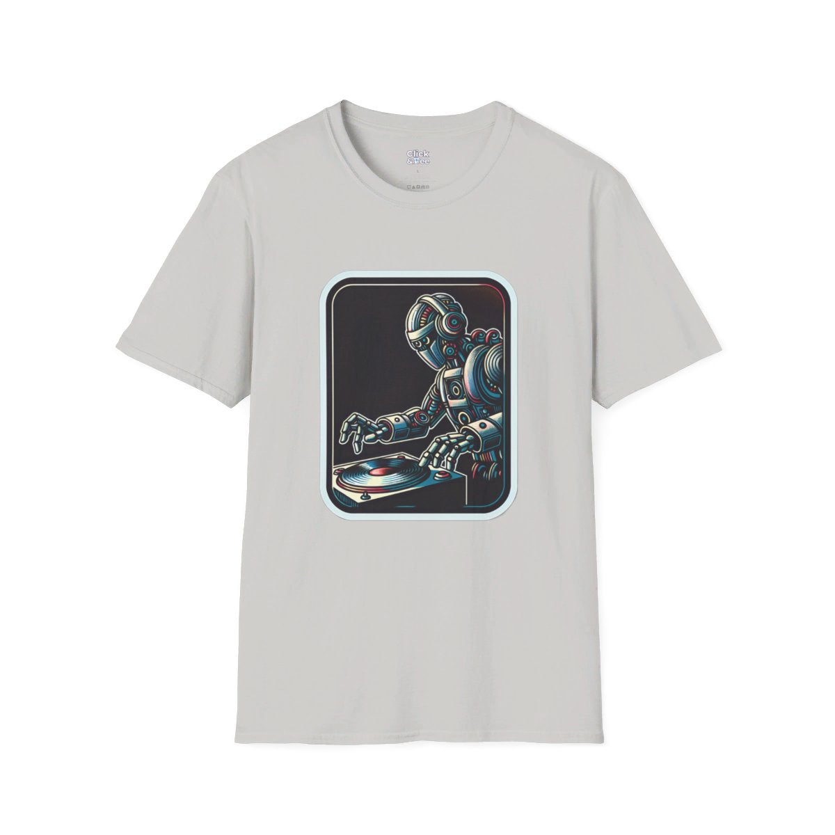 RetroRetro Futuristic Robot Unique T-Shirt Image 5