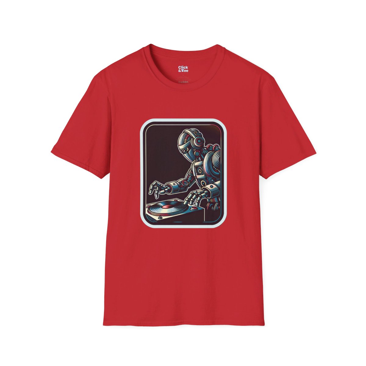 RetroRetro Futuristic Robot Unique T-Shirt Image 20