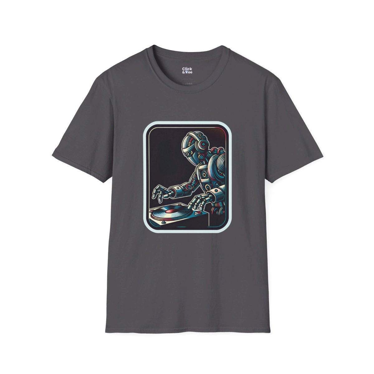 RetroRetro Futuristic Robot Unique T-Shirt Image 16