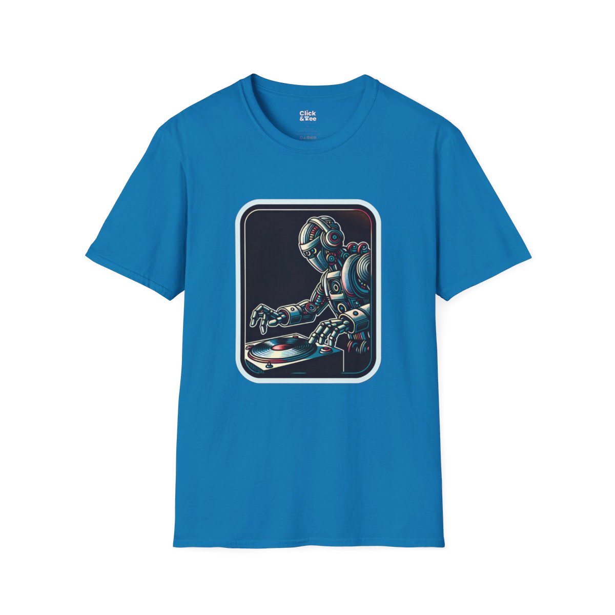 RetroRetro Futuristic Robot Unique T-Shirt Image 15