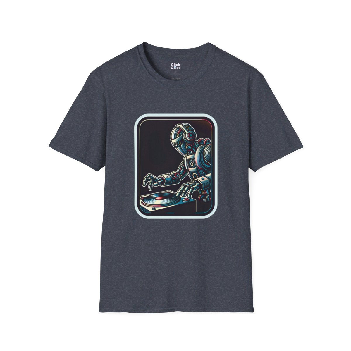 RetroRetro Futuristic Robot Unique T-Shirt Image 19