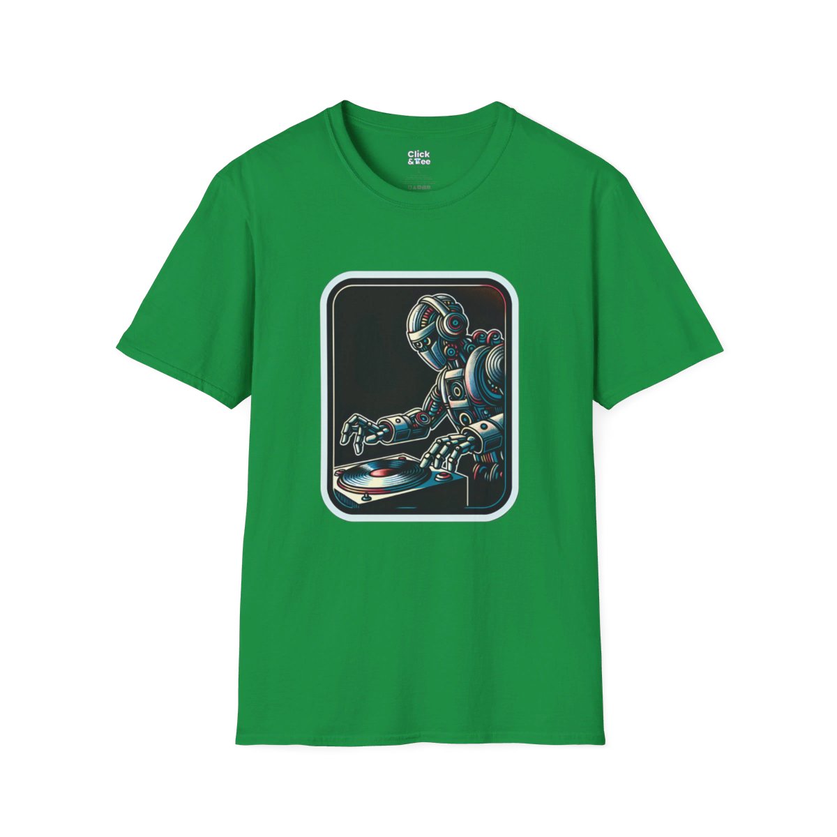 RetroRetro Futuristic Robot Unique T-Shirt Image 12