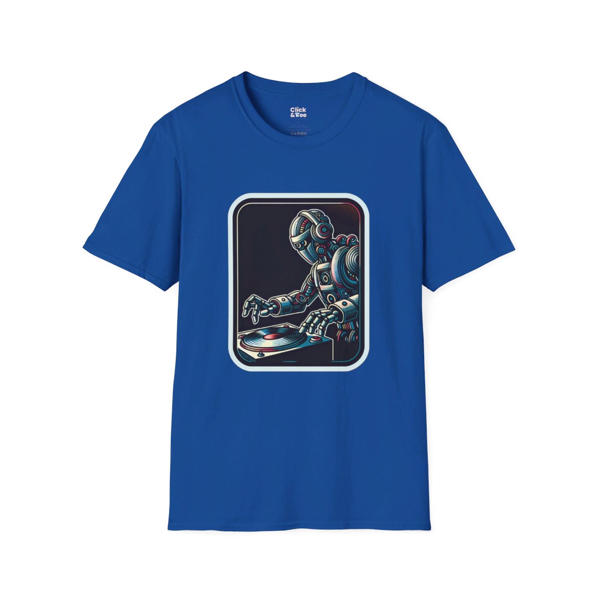 RetroRetro Futuristic Robot Unique T-Shirt Image 17