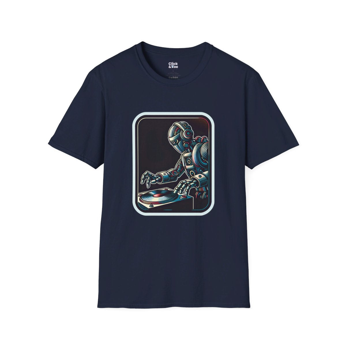 RetroRetro Futuristic Robot Unique T-Shirt Image 18
