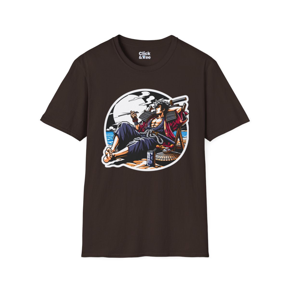 Shonen AnimeSamurai Warrior Unique T-Shirt Image 10