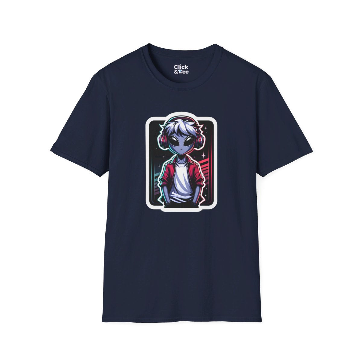 Shonen AnimeAlien wearing a trendy t-shirt Unique T-Shirt Image 18