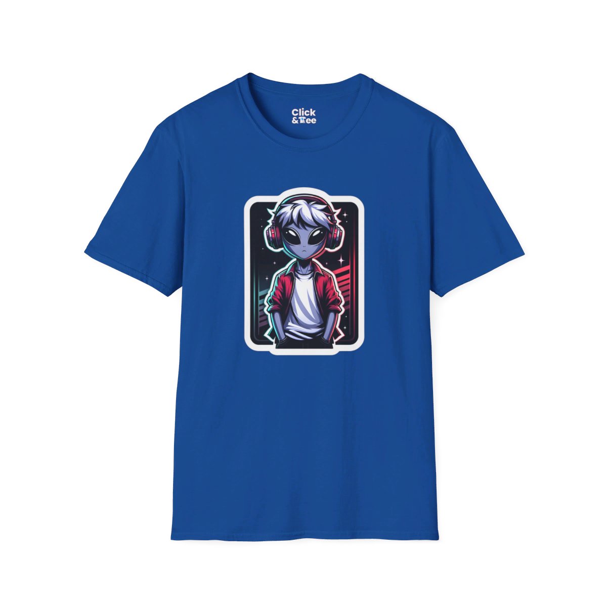 Shonen AnimeAlien wearing a trendy t-shirt Unique T-Shirt Image 17