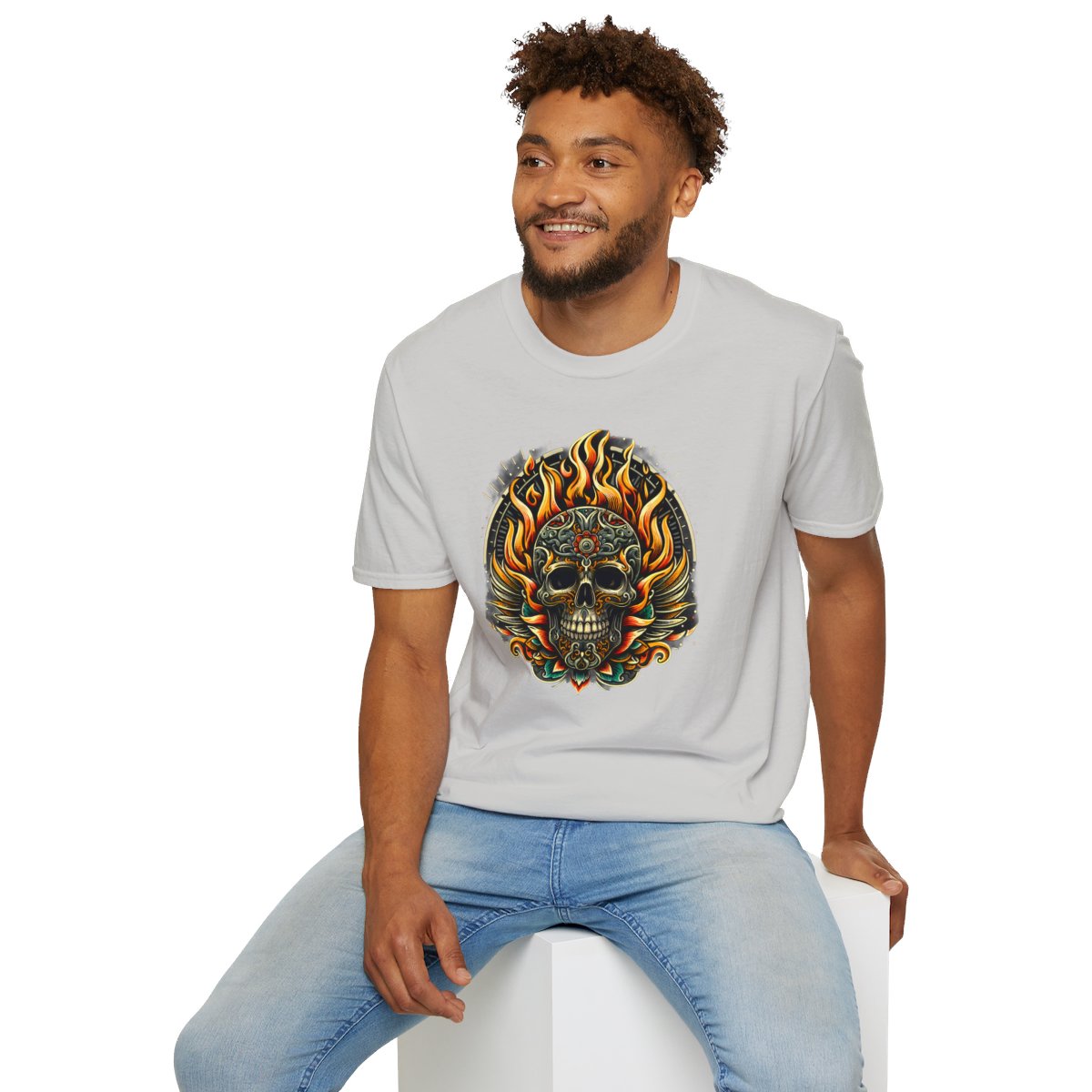 SteampunkSkull Unique T-Shirt Image 7