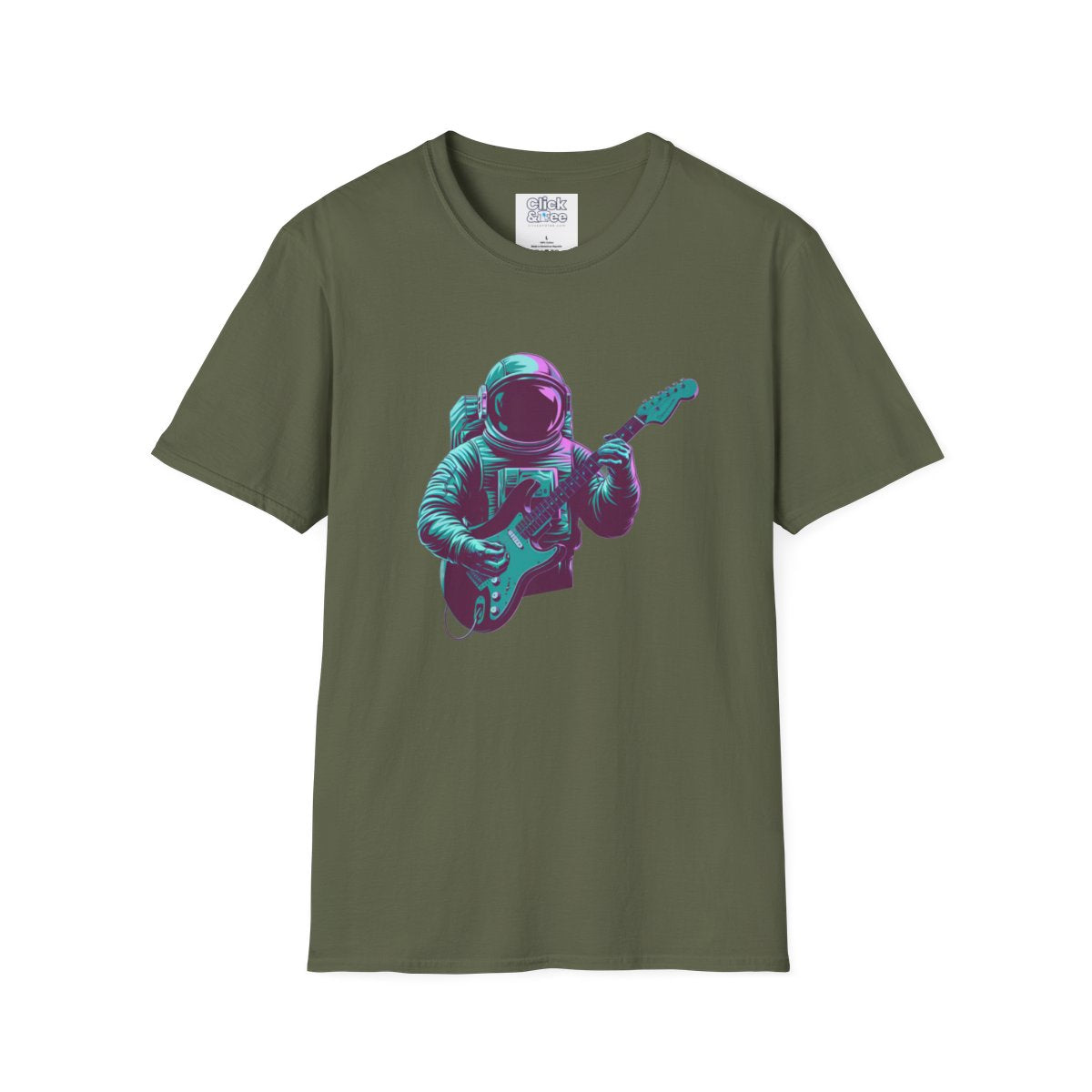 SynthwaveRetro-Futuristic Astronaut Unique T-Shirt Image 11