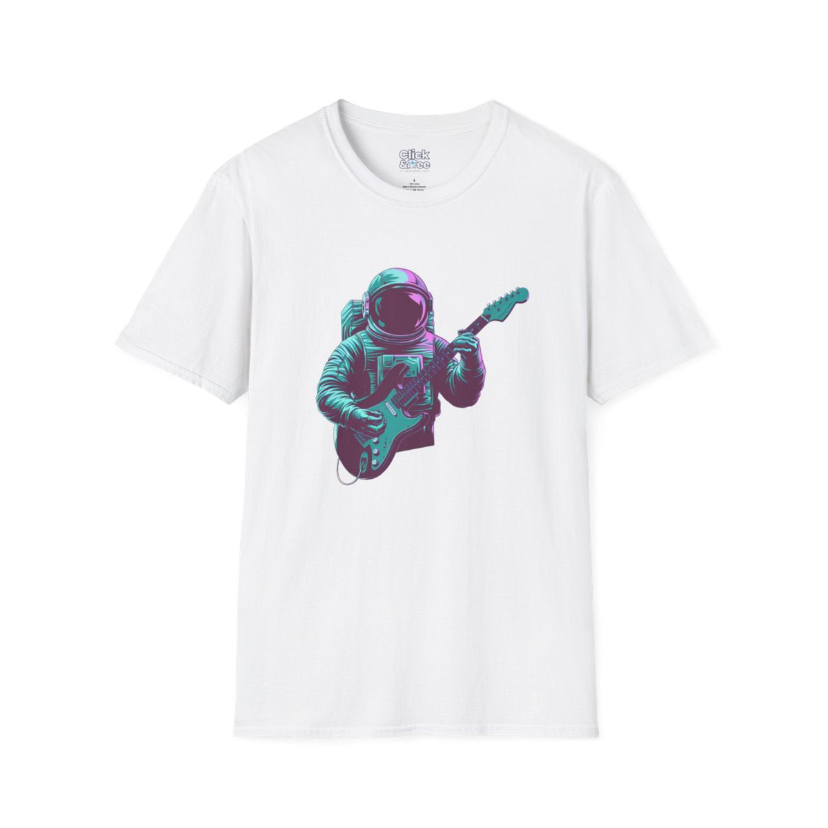 SynthwaveRetro-Futuristic Astronaut Tee Image 6