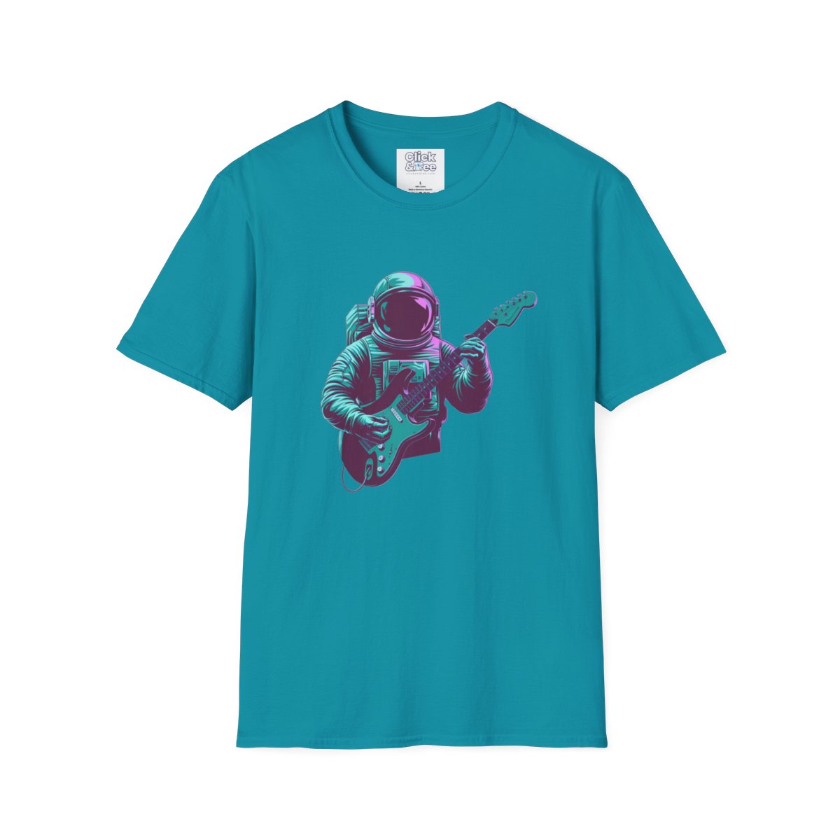 SynthwaveRetro-Futuristic Astronaut Unique T-Shirt Image 13