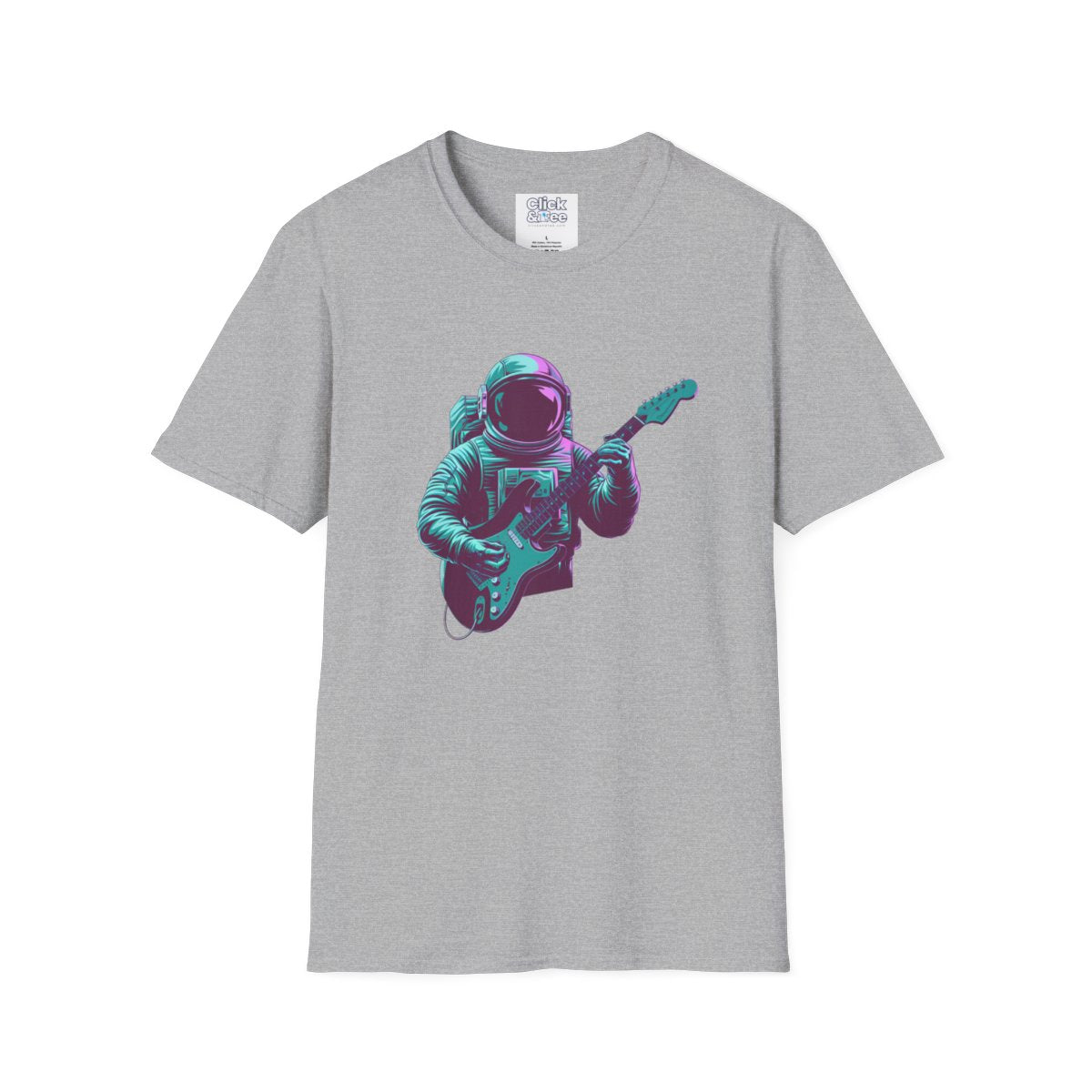 SynthwaveRetro-Futuristic Astronaut Unique T-Shirt Image 2