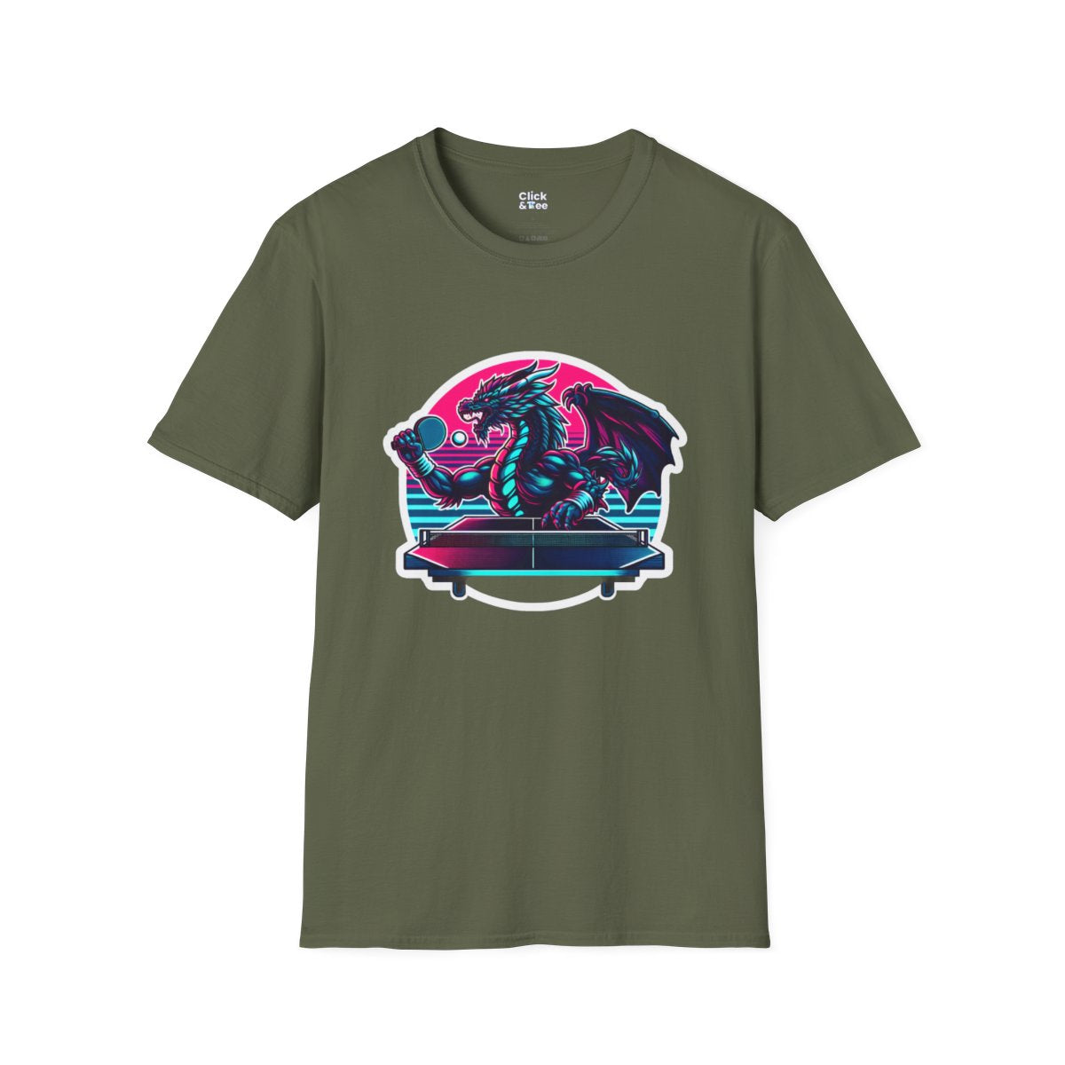 SynthwaveDragon Unique T-Shirt Image 11