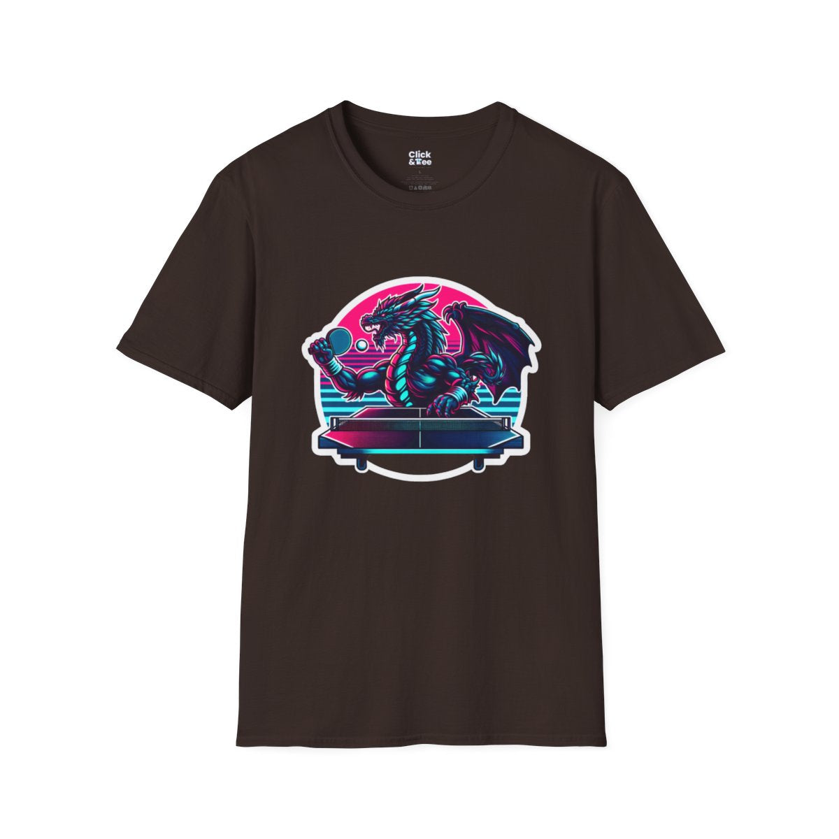 SynthwaveDragon Unique T-Shirt Image 10
