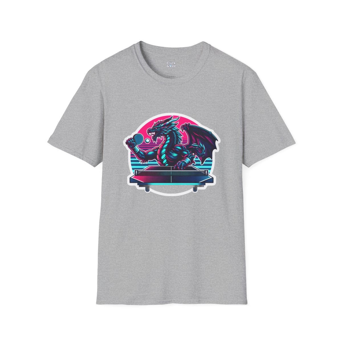 SynthwaveDragon Unique T-Shirt Image 2