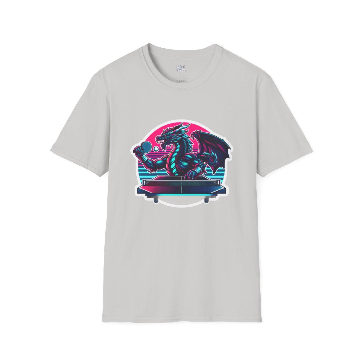 SynthwaveDragon Unique T-Shirt Image 5