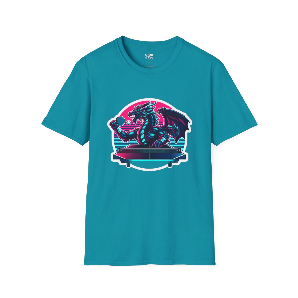SynthwaveDragon Unique T-Shirt Image 13