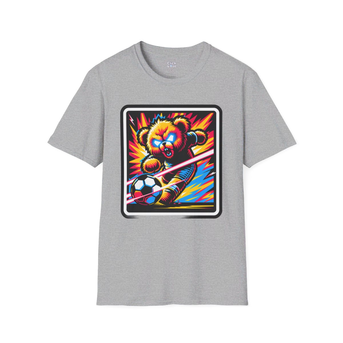 SynthwaveTeddy Bear Unique T-Shirt Image 2