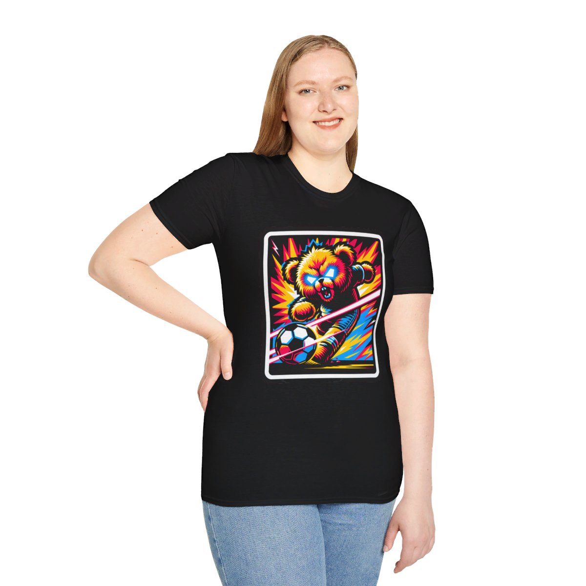 SynthwaveTeddy Bear Unique T-Shirt Image 8