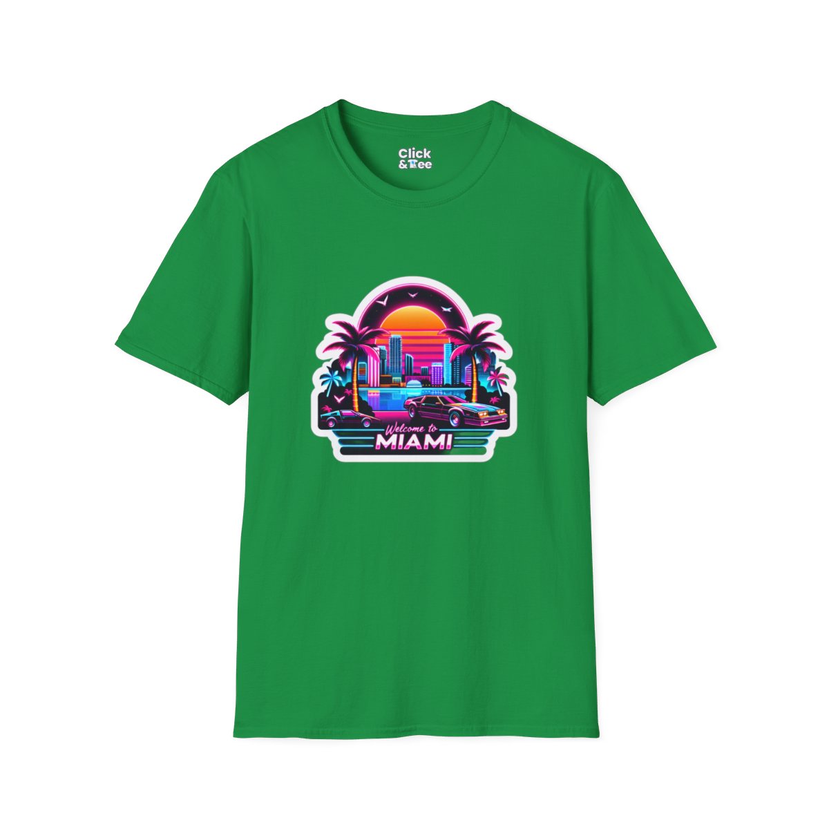 SynthwaveMiami Beach Unique T-Shirt Image 12