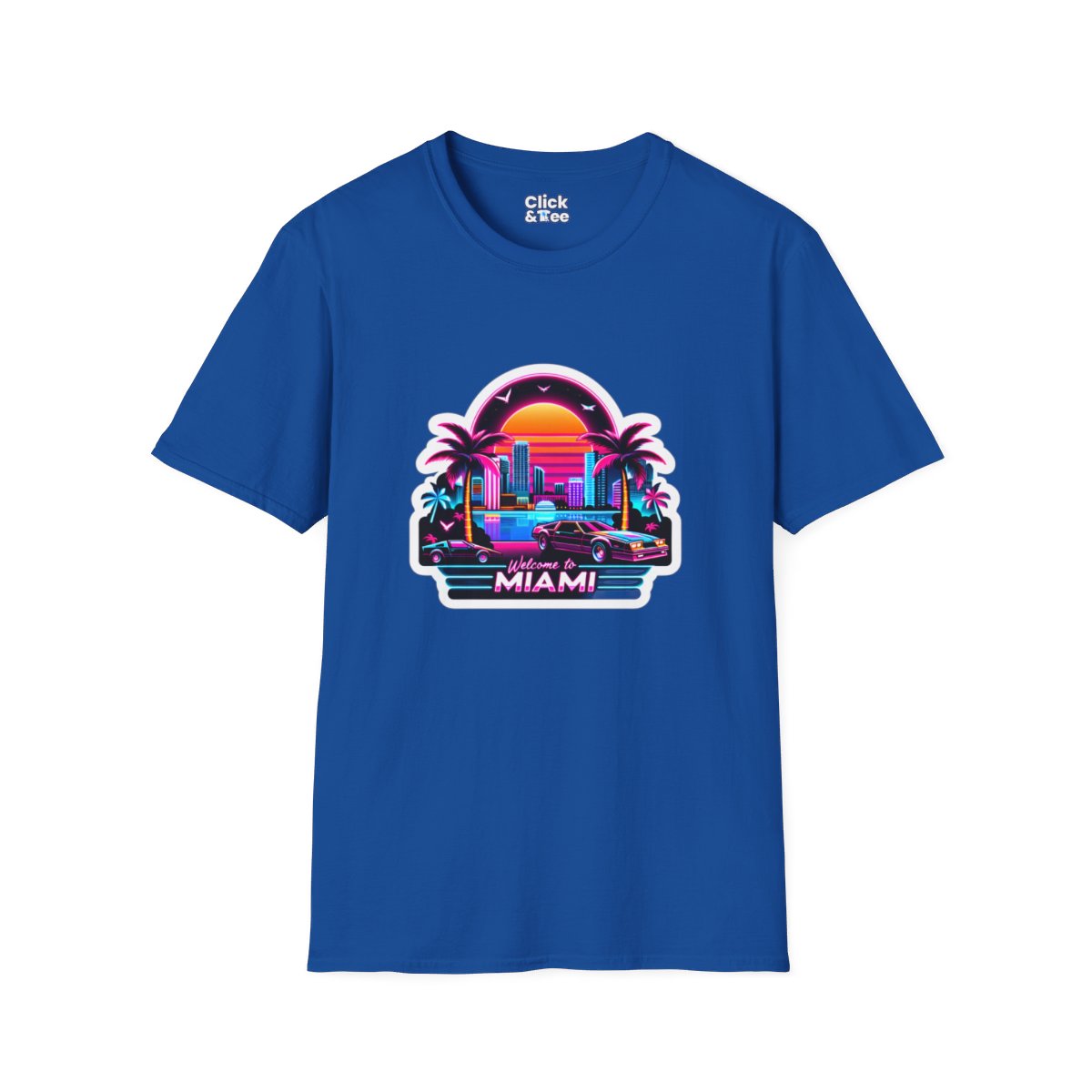 SynthwaveMiami Beach Unique T-Shirt Image 17