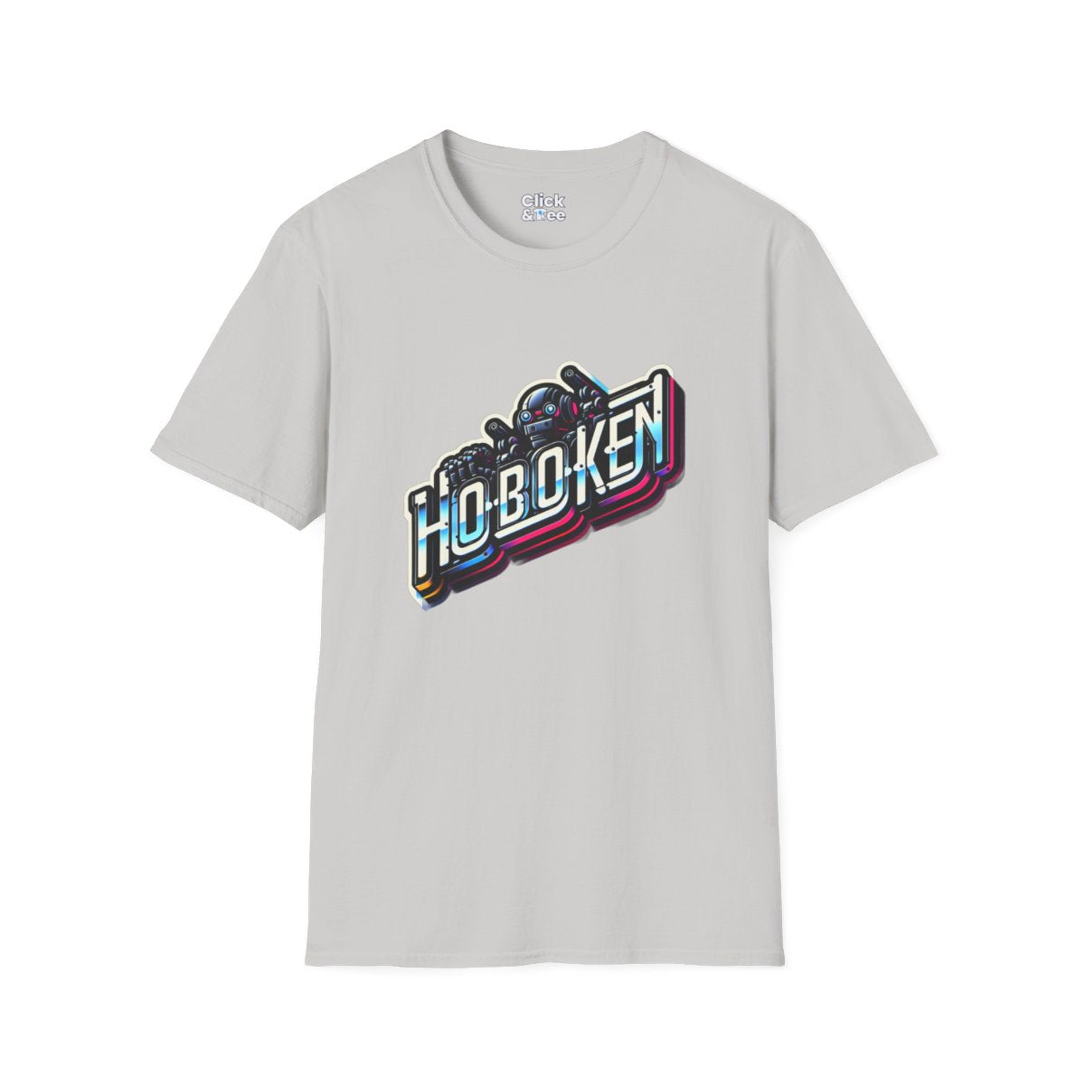 SynthwaveBubble Letters Unique T-Shirt Image 5